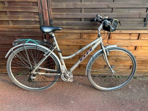 Vélo de ville gris avec porte-bagages Lailly-en-Val (45)
