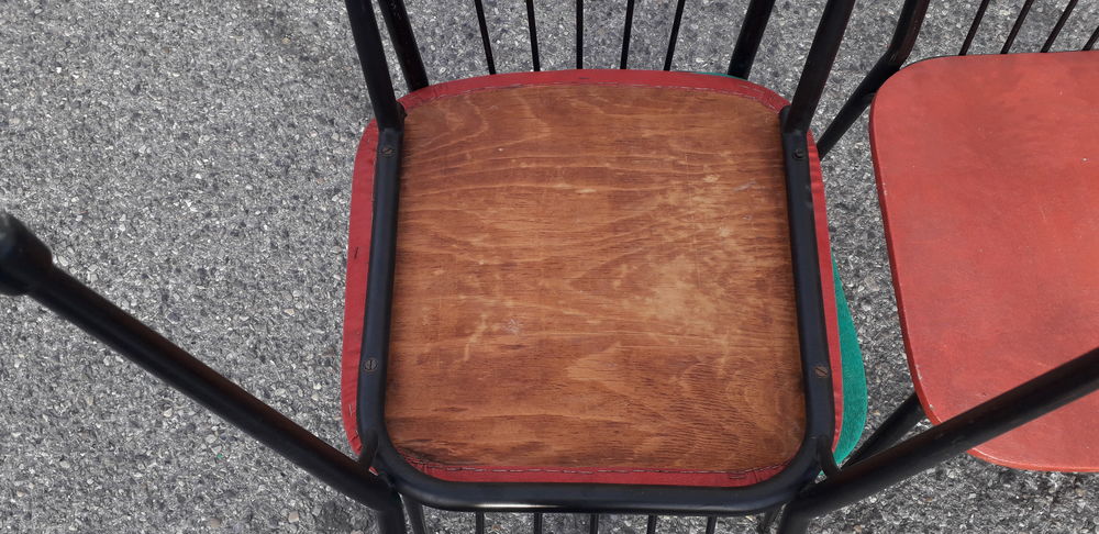 04 chaises Colette Gueden ann&eacute;es 1950/60 Meubles
