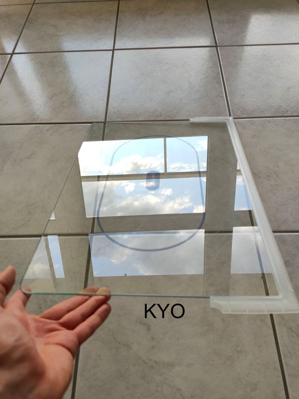 Whirlpool clayette &eacute;tag&egrave;re en verre transparent 481245088282 Electroménager