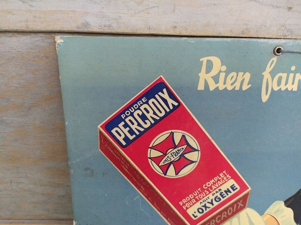 Carton Publicitaire Percroix Javel La Croix Unis France 1934 
