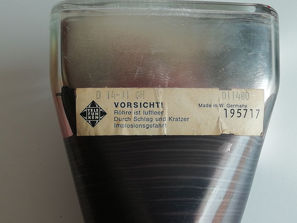 tube cathodique CRT Telefunken 