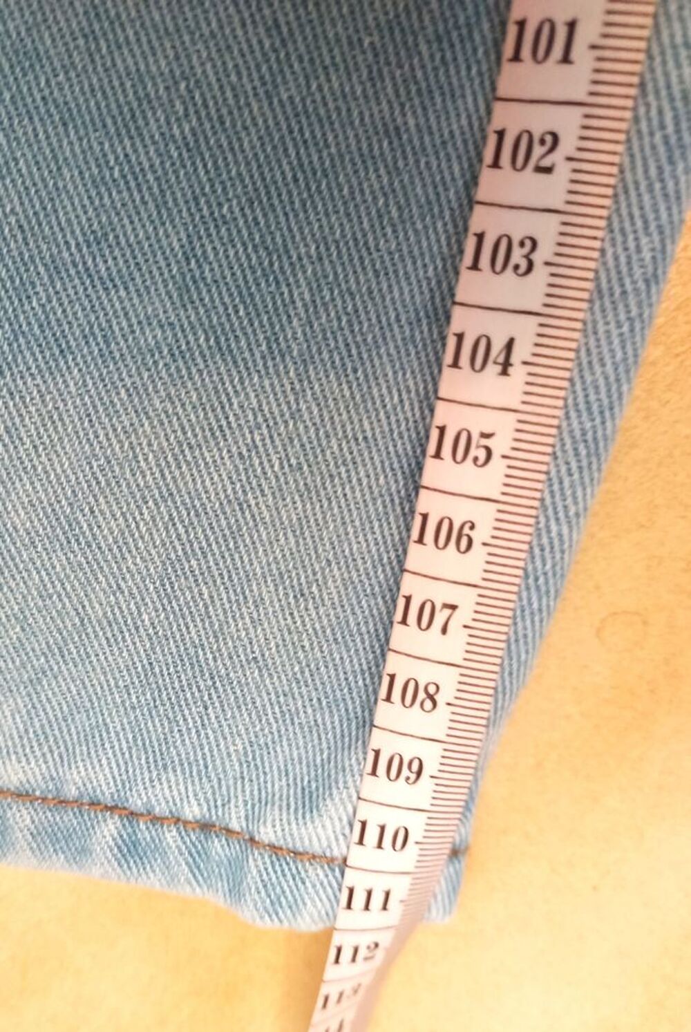 Jean bleu clair Shein T38 / M Tall neuf wide Vêtements