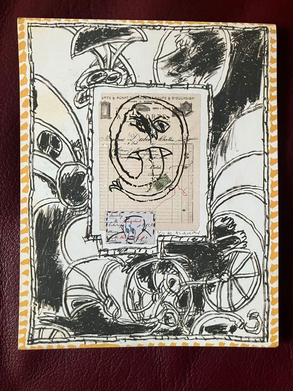 P.Alechinsky carte postale 
