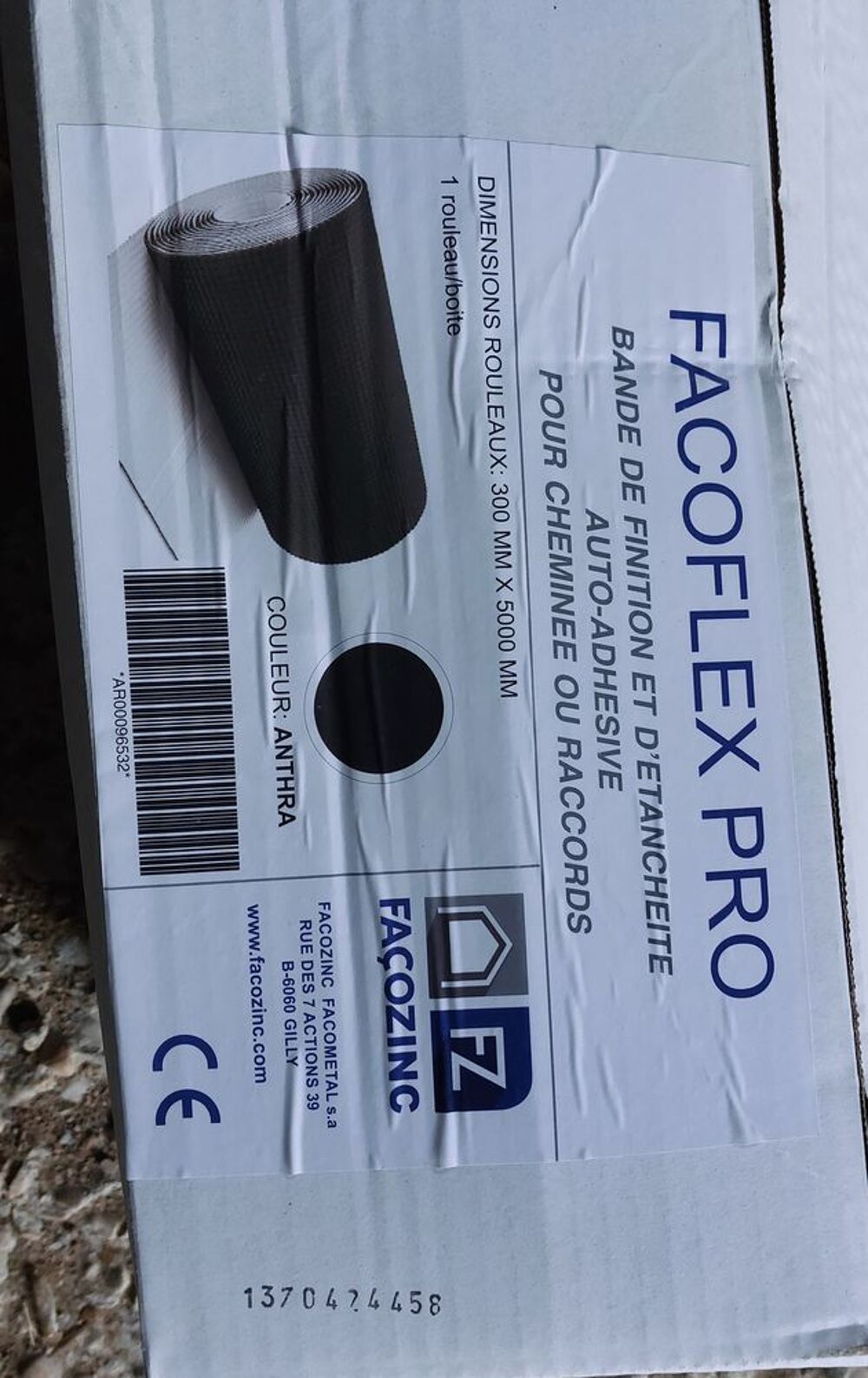 bande de finition d'&eacute;tanch&eacute;it&eacute; auto adh&eacute;sive gris anthracite Bricolage