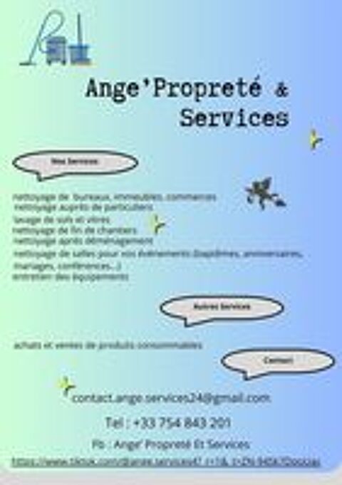   Service de nettoyage  