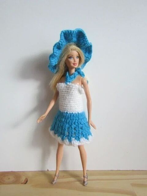 Vêtements fait main pour poupée Barbie 2 Saran (45)