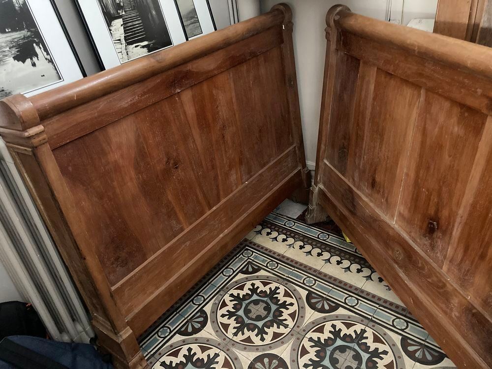 Lit ancien bois massif Meubles