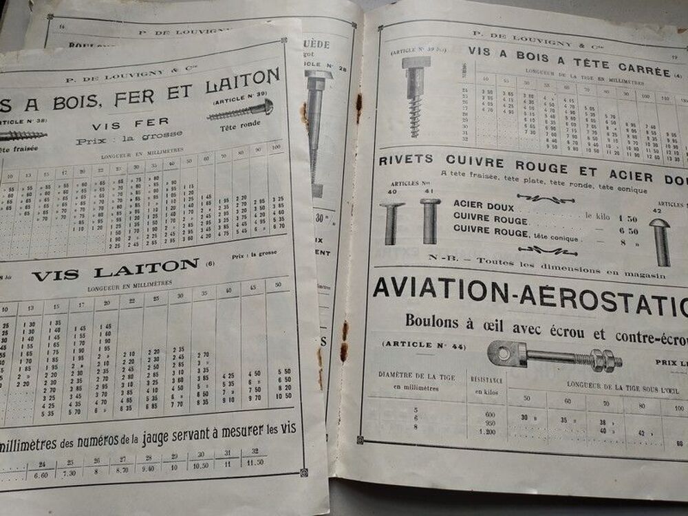 Catalogue Boulonnerie Visserie Louvigny Aviation Automobile 