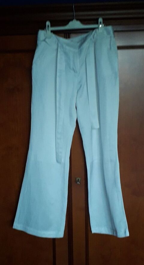 Pantalon lin camaieu best sale