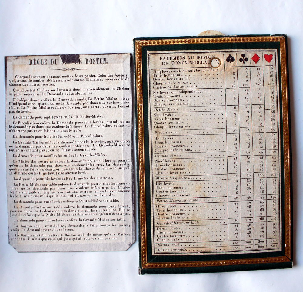 Ancien Coffret &agrave; jetons en os - XIX &egrave;me si&egrave;cle Jeux / jouets