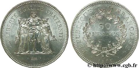 Une pi�ce de 50 Francs Argent 1978, type Hercule 50 Bosc-le-Hard (76)