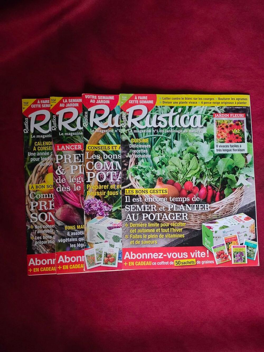 4 magazines rustica Livres et BD