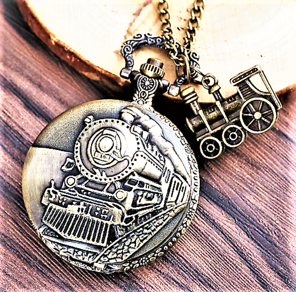 LOCOMOTIVE VAPEUR montre gousset 2020 GOC2003 Bijoux et montres