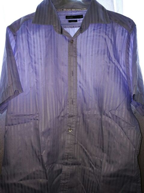 Chemise manches courtes mauve marque Jules T 4 41/42 9 Villiers (86)