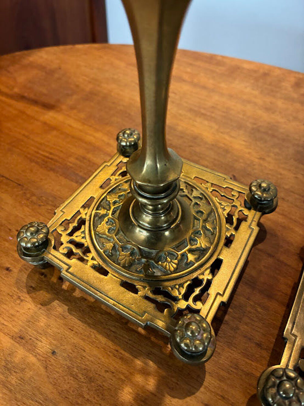 Paire de Bougeoirs, anciens 19e Si&egrave;cle&nbsp;Prachthauser Décoration