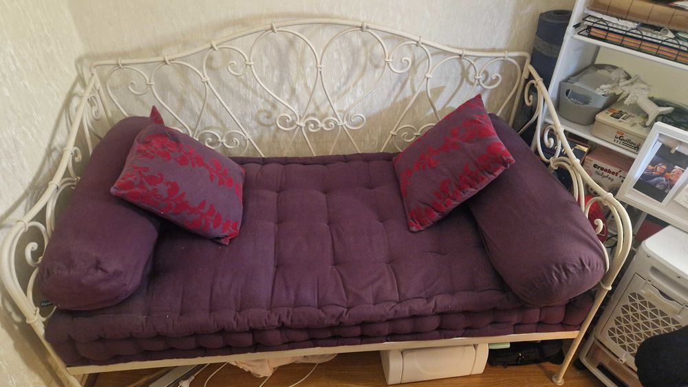 Banquette fer forg&eacute; Meubles