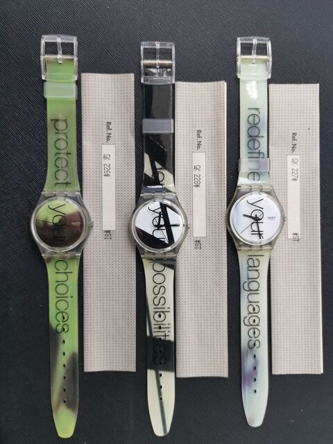 Swatch set 3 montres coffet VIntage spcial JO 1996 ATLANTA 269 Nice (06)