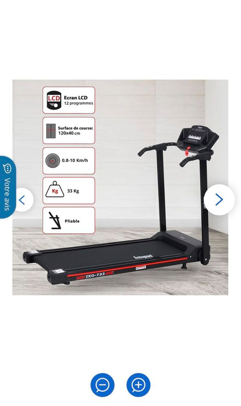 Tapis de course ixosport neuf encore dans son emballage Sports