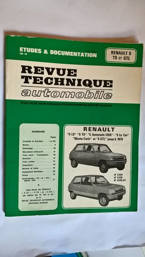Revue technique Renault 5 13 Saint-Pierre-d'Autils (27)