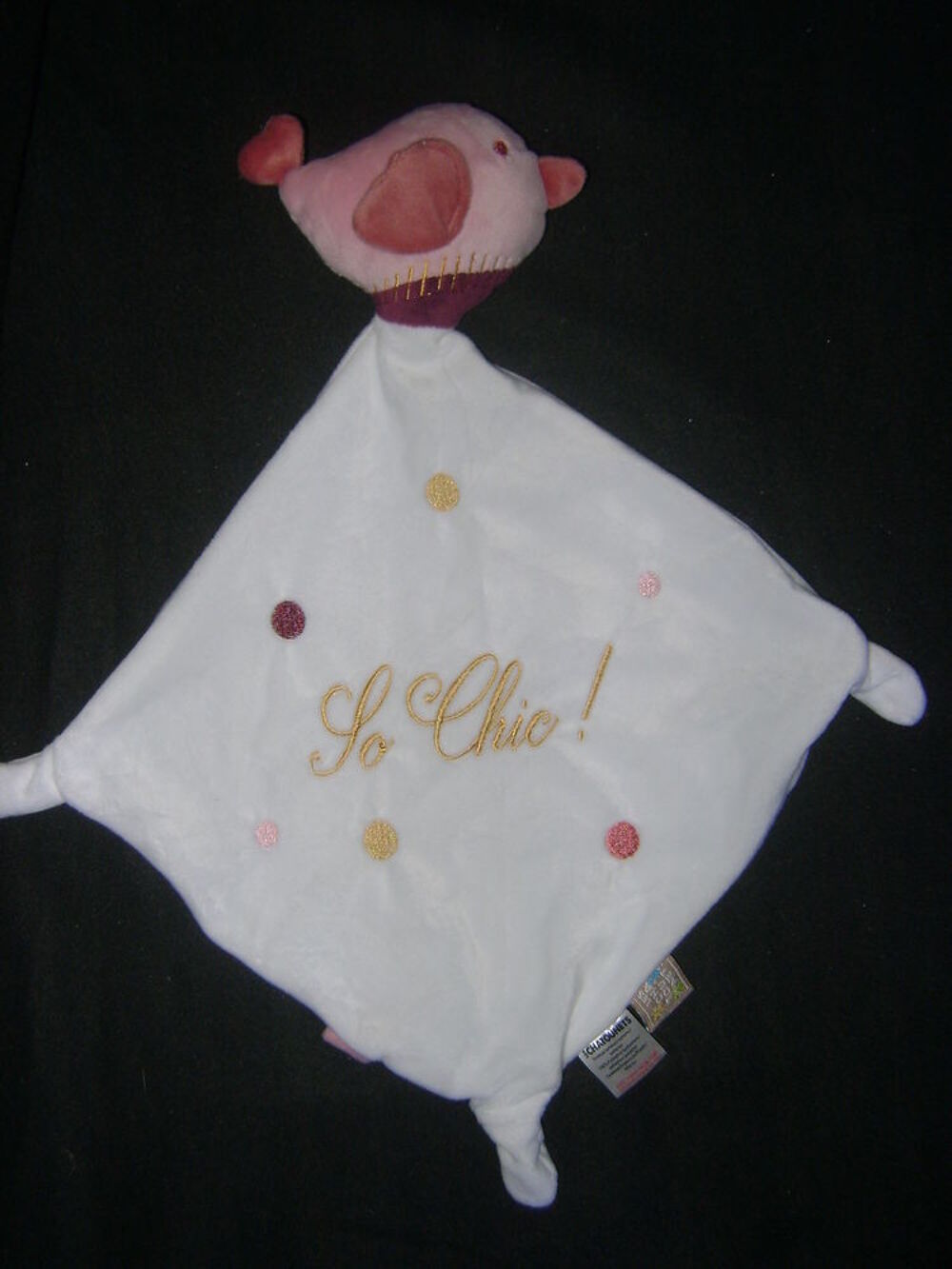 Doudou oiseau mouchoir so chic-les chatounets Puriculture