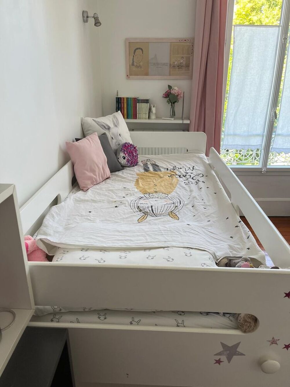 Lit mi hauteur enfant avec biblioth&egrave;ques Mobilier enfants