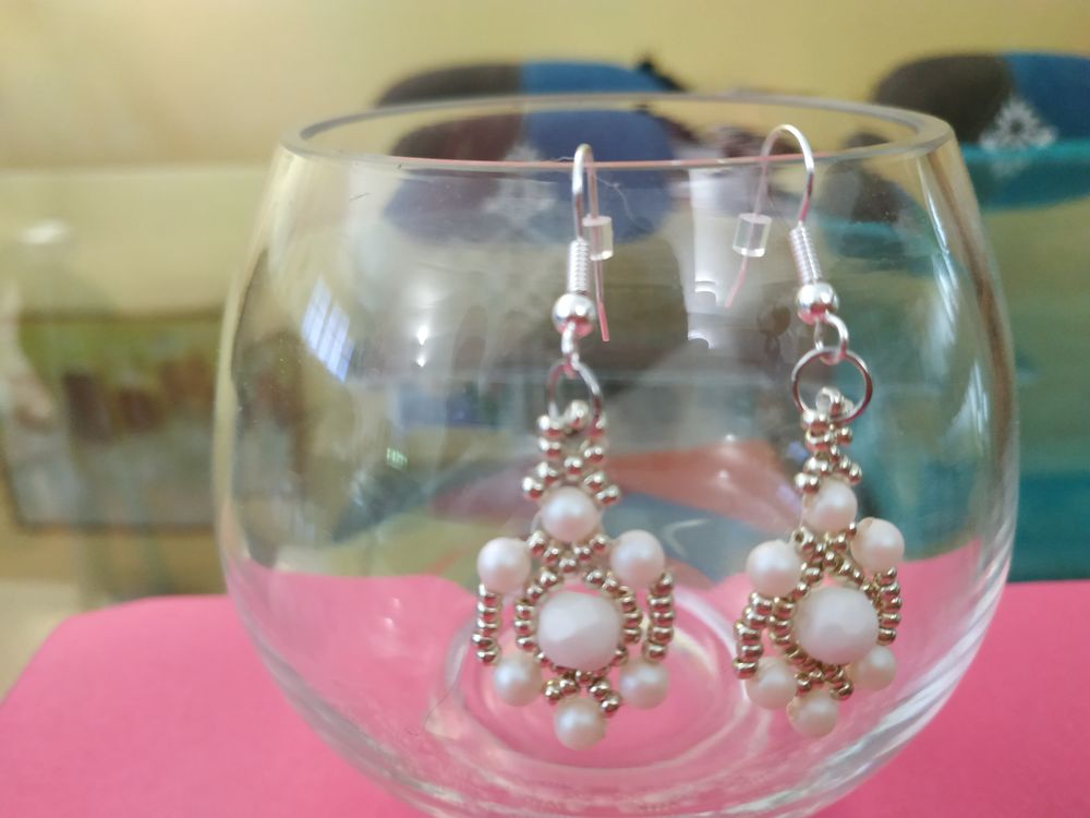 Parure bracelet boucles d'oreilles fait main Bijoux et montres