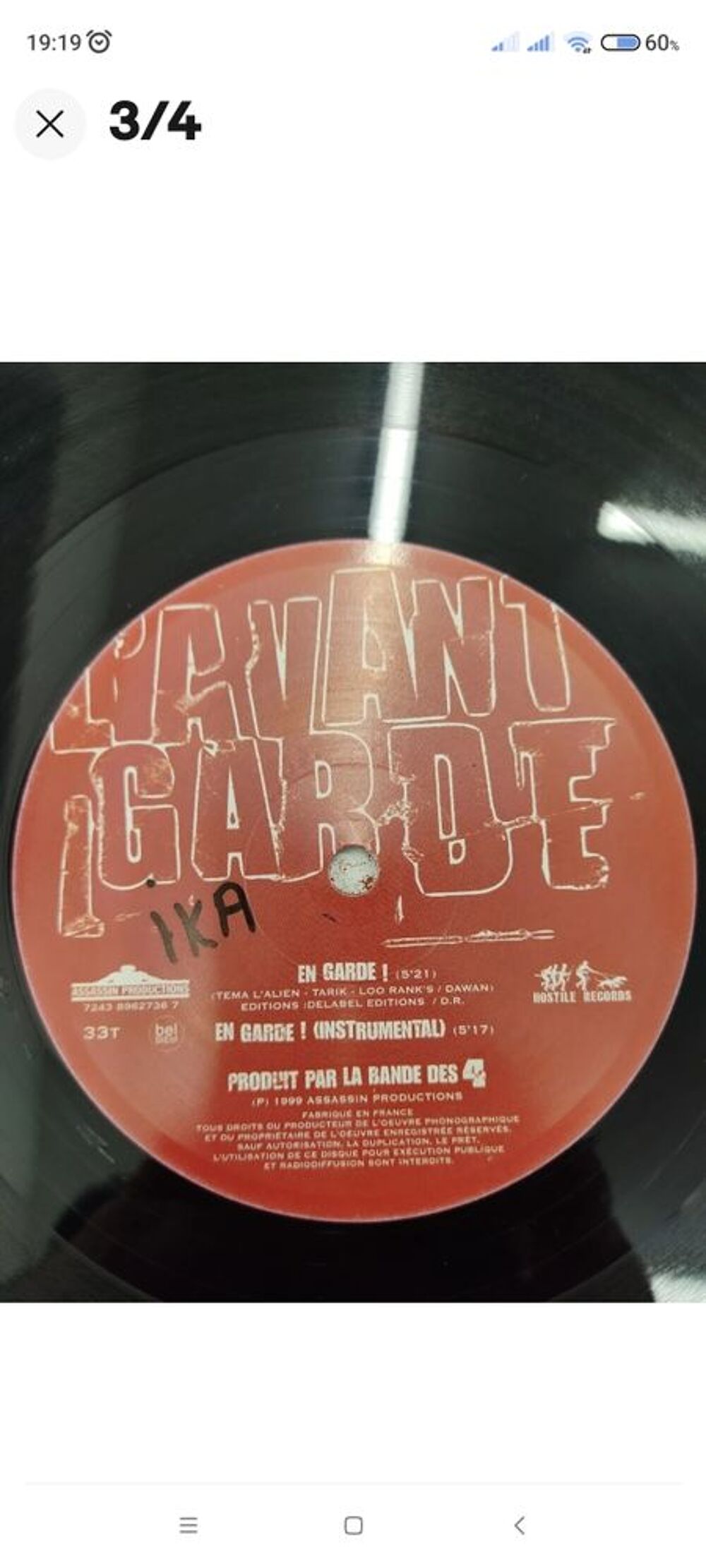 Vinyl RAP FRAN&Ccedil;AIS. CD et vinyles