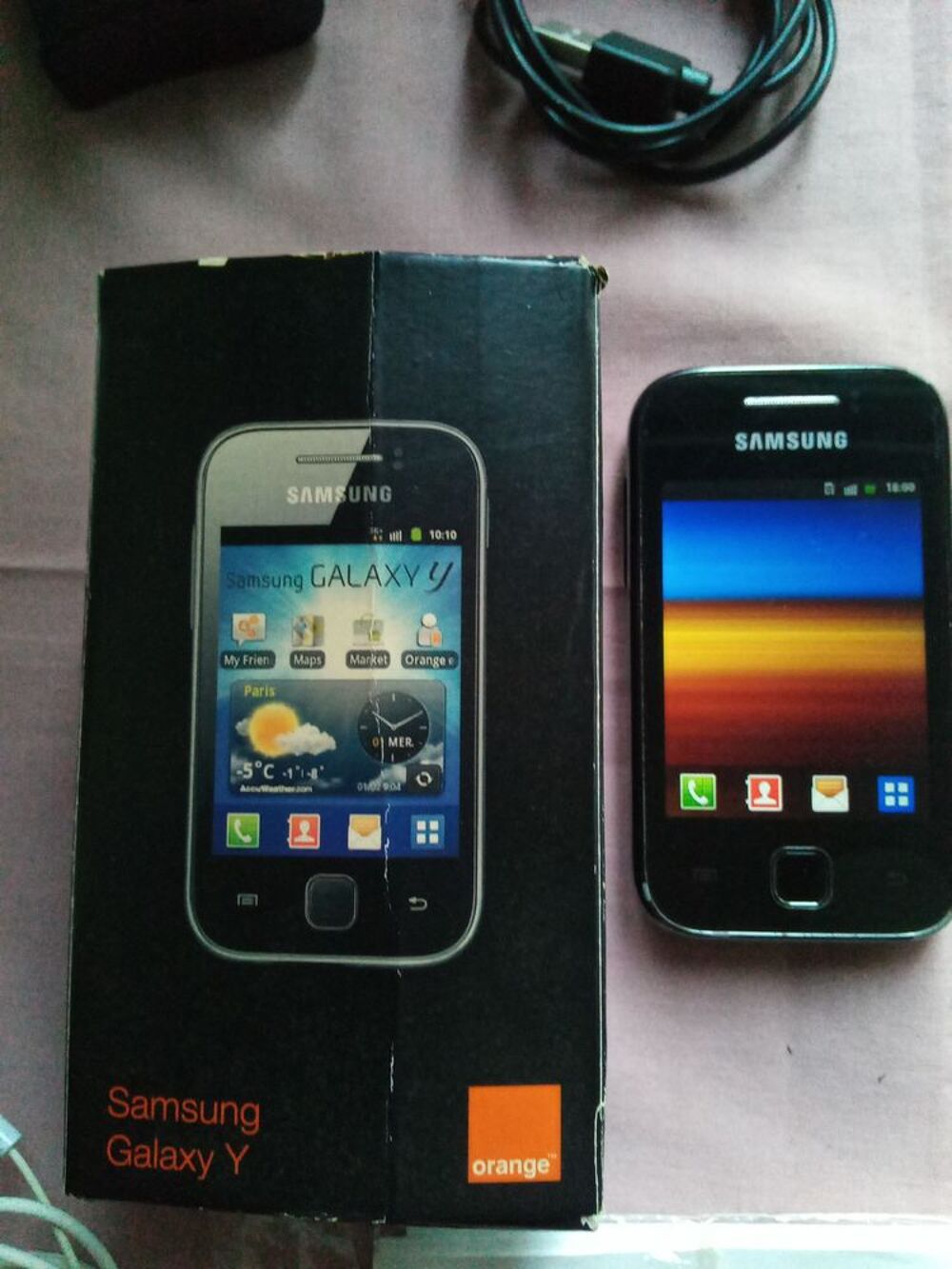 T&eacute;l&eacute;phone mobile Samsung.
Tlphones et tablettes