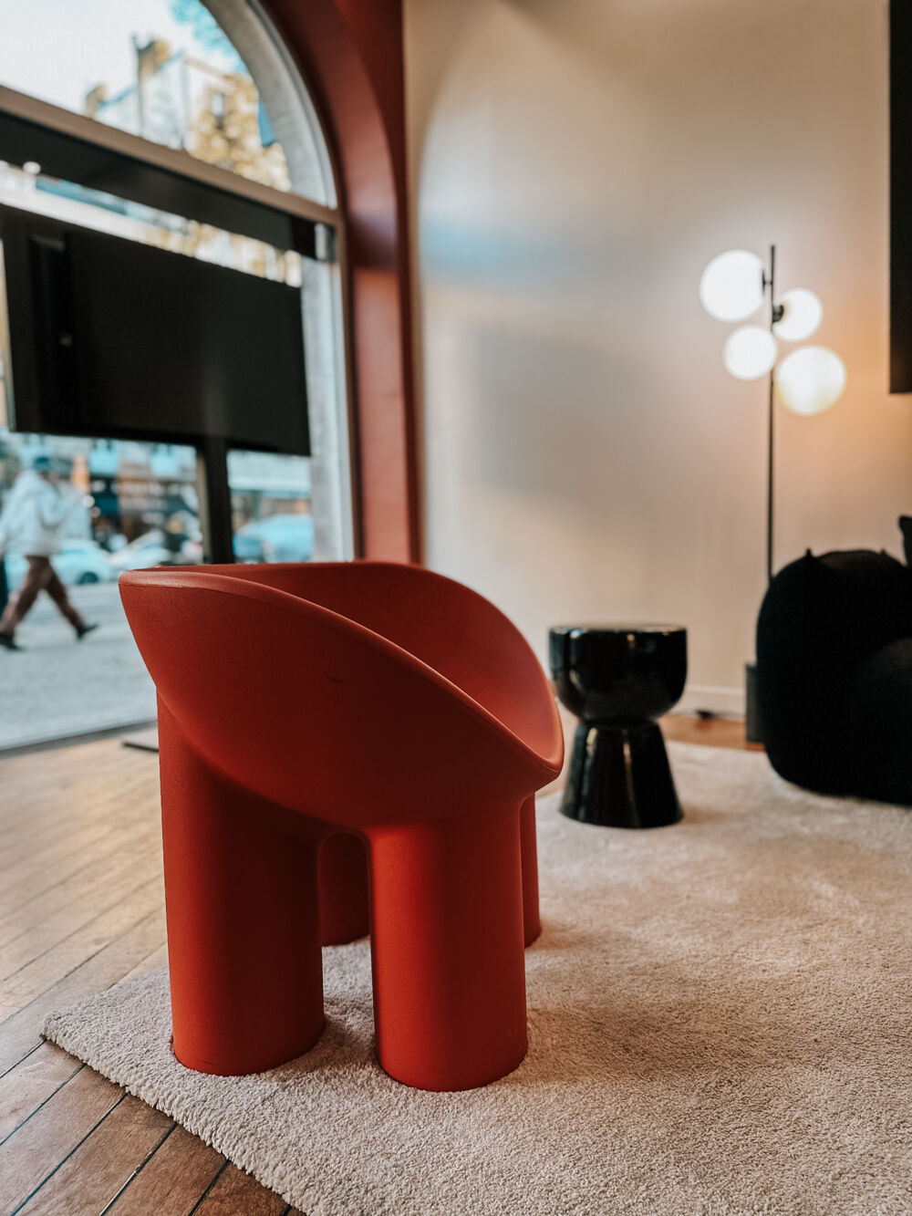 Fauteuil Roll Poly Orange Design Meubles