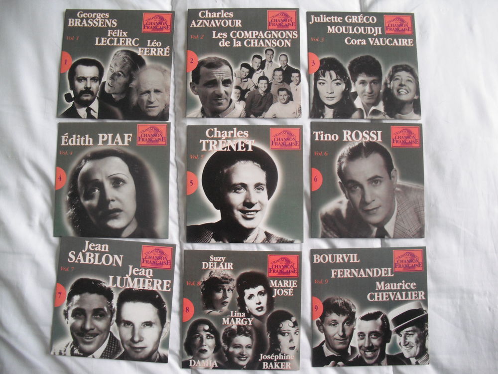lot de 20 CD TRIOMPHES DE LA CHANSON FRANCAISE. CD et vinyles