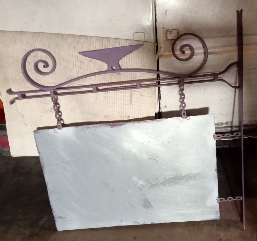 Enseigne Fer Forg&eacute; Bricolage