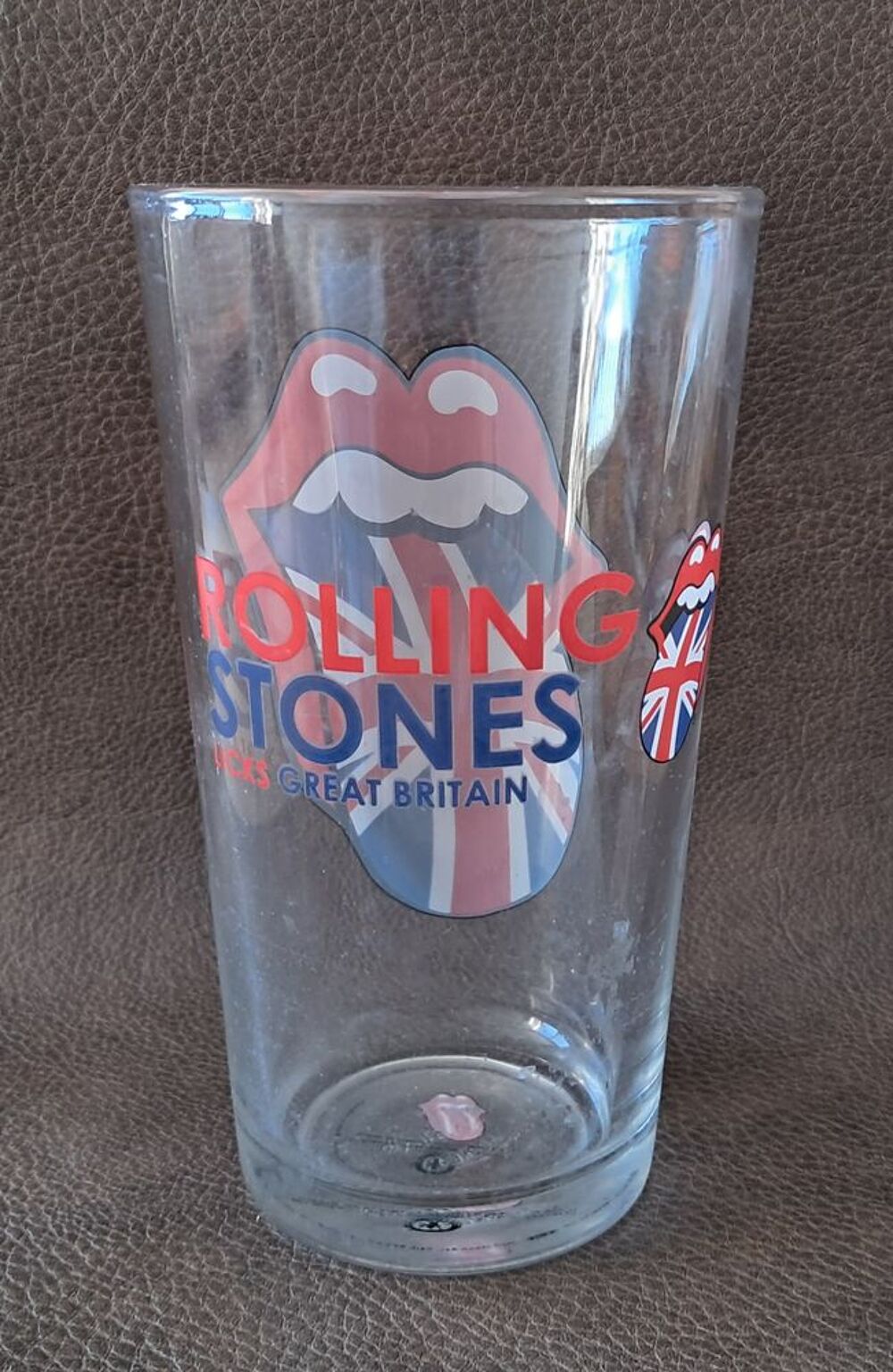 Lot de 2 verres Rolling Stones licks great britain collector 
