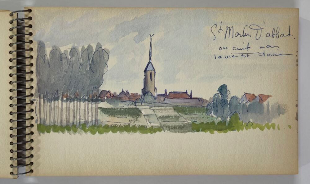 Suzanne GU&Eacute;GUEN (1900-1979) Carnet de route d'une randonn&eacute;e 