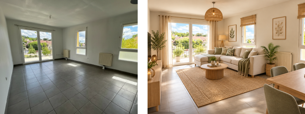 Vente Appartement T3 ( 2015) avec balcon et parking Follainville Dennemont Follainville-dennemont