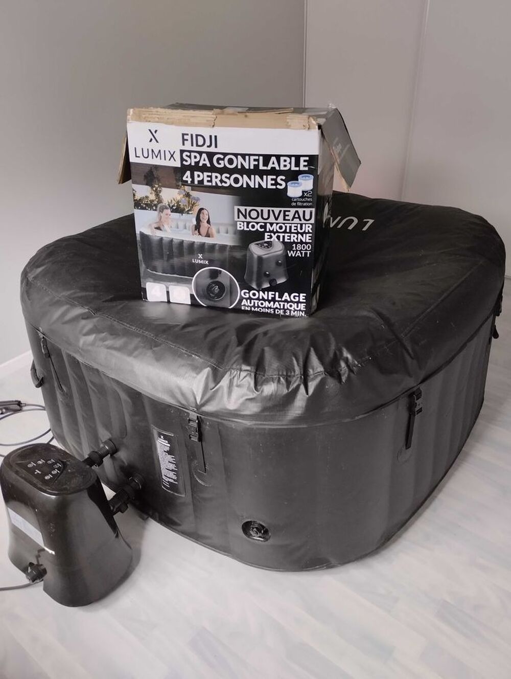 spa gonflable 4 personnes Jardin