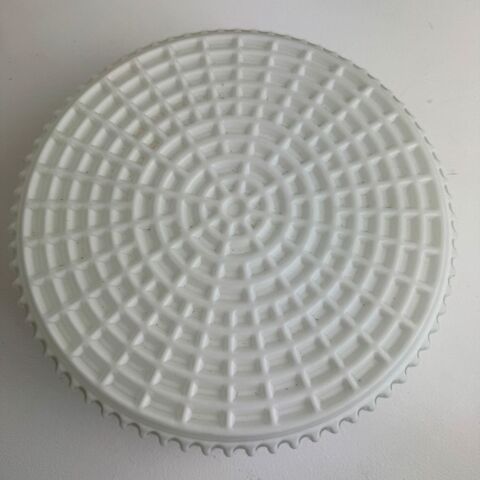 ANCIENNE APPLIQUE RONDE EN OPALINE ALVEOLEE VINTAGE 110 Montreuil (93)