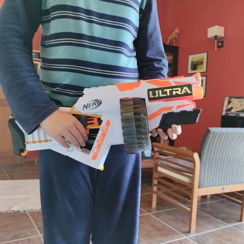 Pistolet semi-automatique NERF enfants avec 44 cartouches 40 Singleyrac (24)