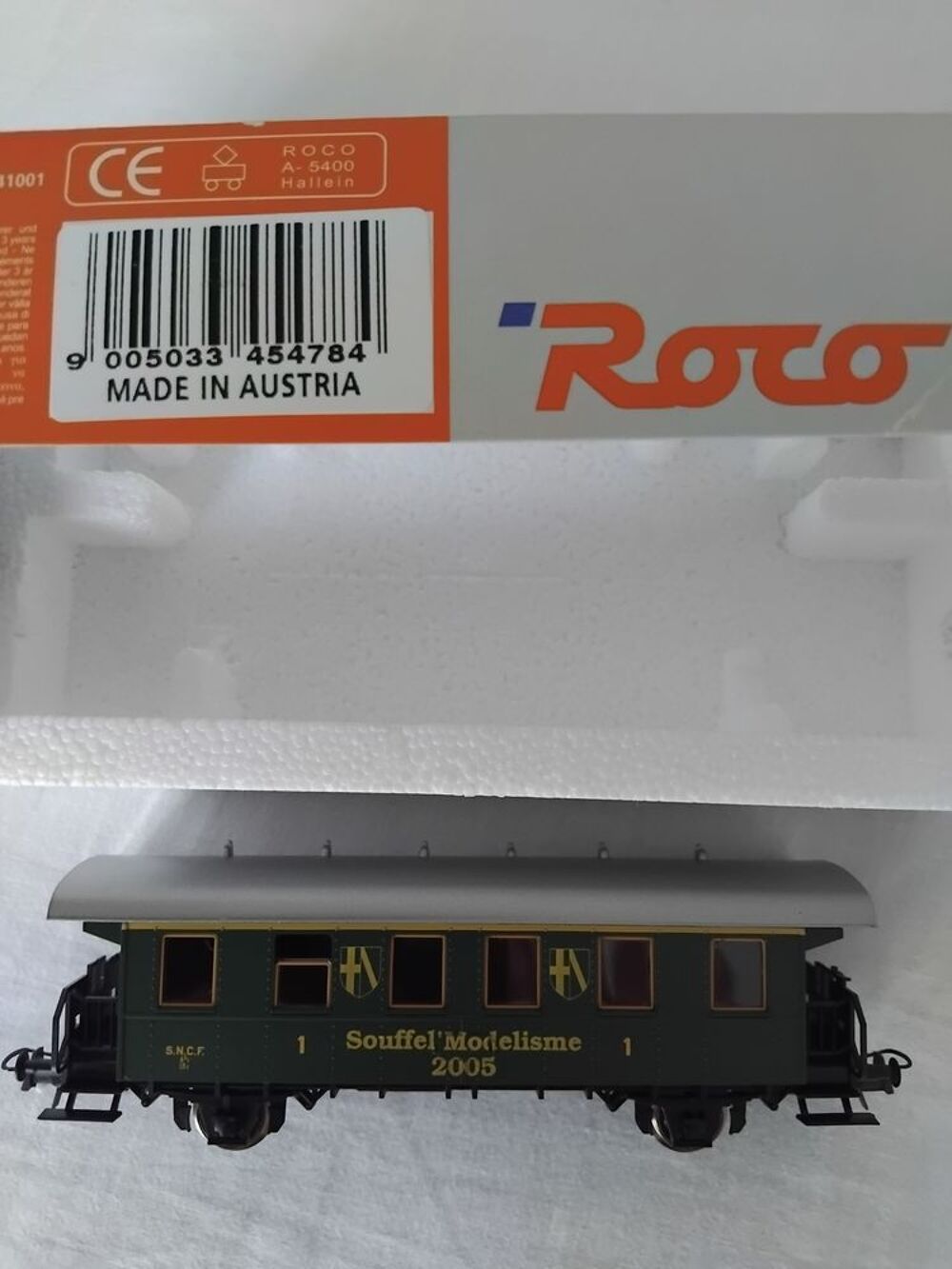 Voiture voyageur verte SNCF ROCO R&eacute;f&eacute;rence 45478 Neuve Jeux / jouets