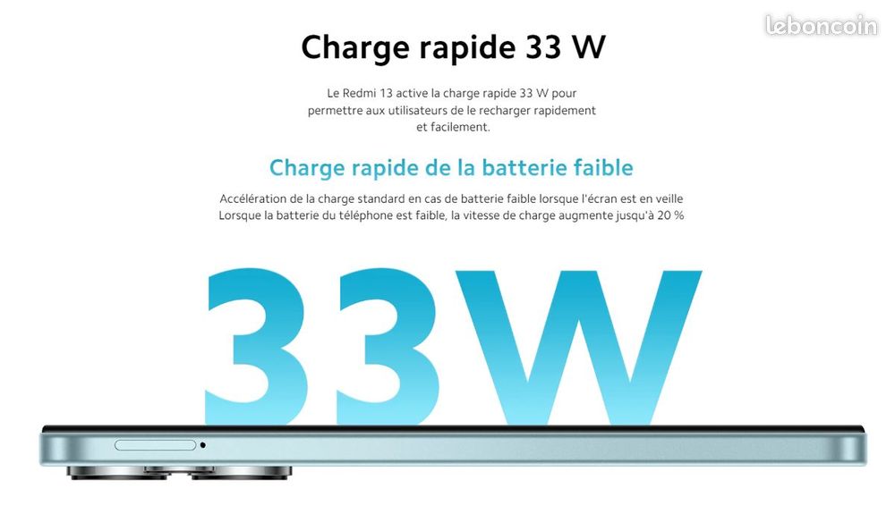 Xiaomi Redmi 13 Midnight Black 8GB RAM 256GB ROM Complet: Ch T�l�phones et tablettes