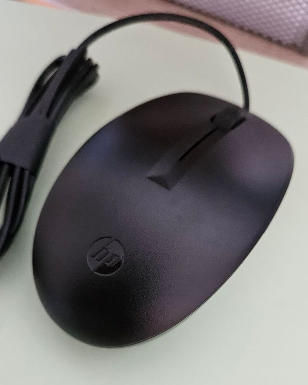 ? souris optique filaire de marque HP, de couleur noire Matériel informatique