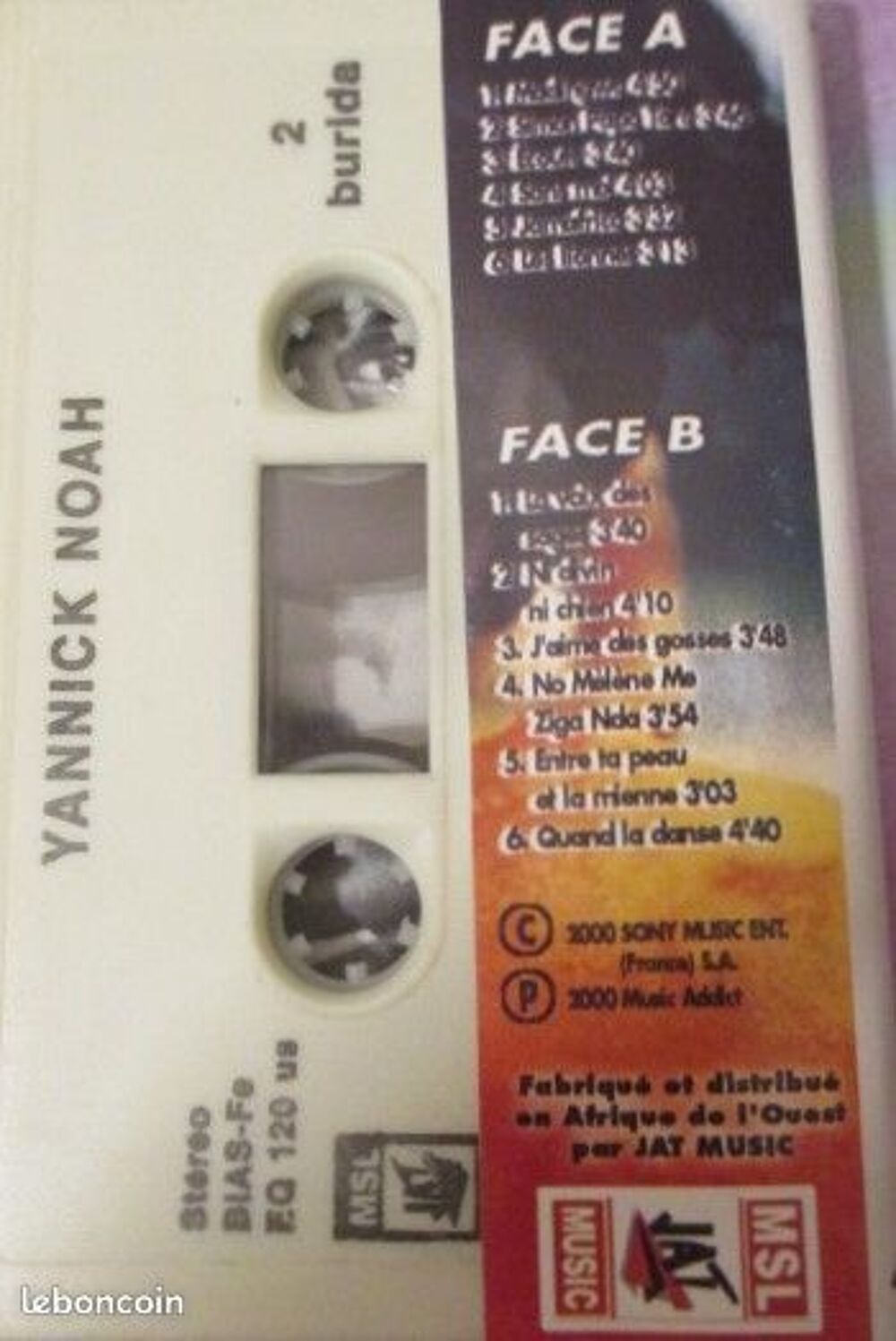 Cassette audio Yannick Noah CD et vinyles