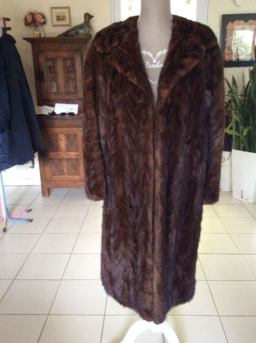 Manteau en vison v&eacute;ritable Vêtements