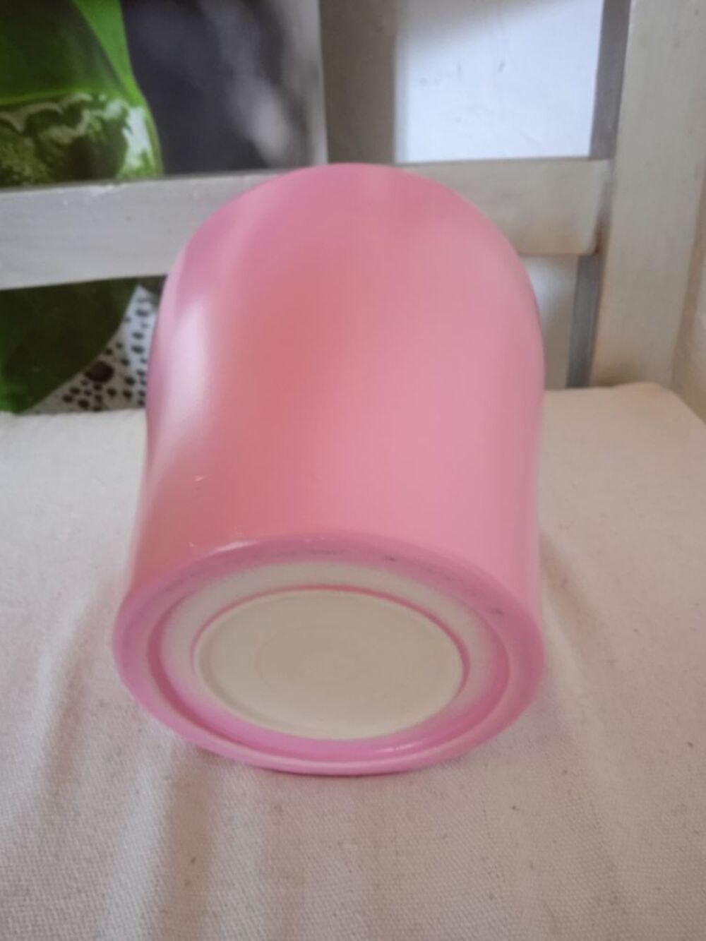 Vase
Rose
Excellent &eacute;tat
Pour fleurs ou pour aromatiques
Décoration