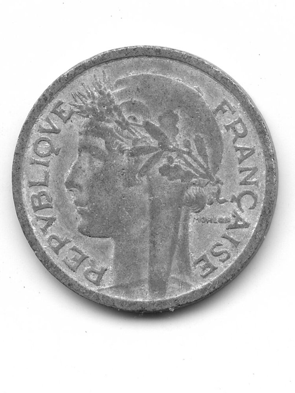 1-franc-MORLON-1957-Frappe-B-Aluminium
