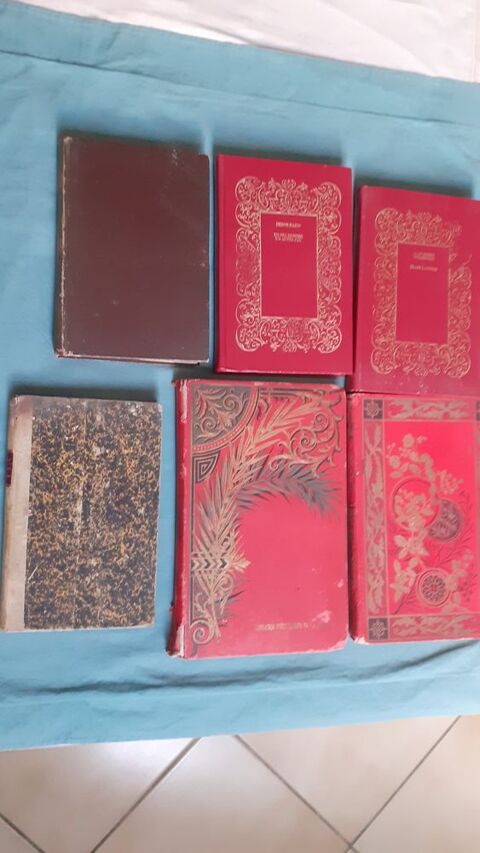 Lot de 12 livres reliés très anciens 50 Grisolles (82)
