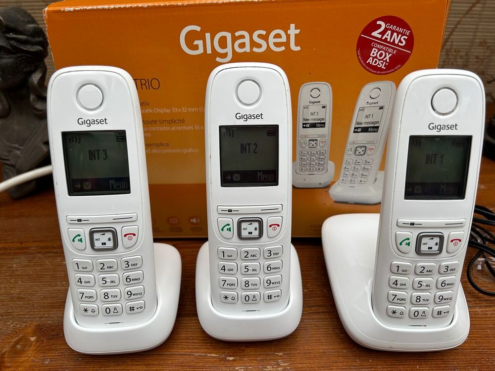 T&eacute;l&eacute;phone san fil Gigaset AS405 TRIO Téléphones et tablettes