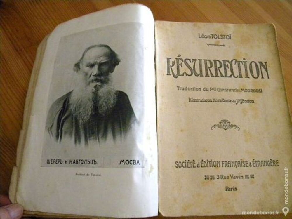 R&eacute;surrection de L&eacute;on Tolsto&iuml;. 1899 Livres et BD