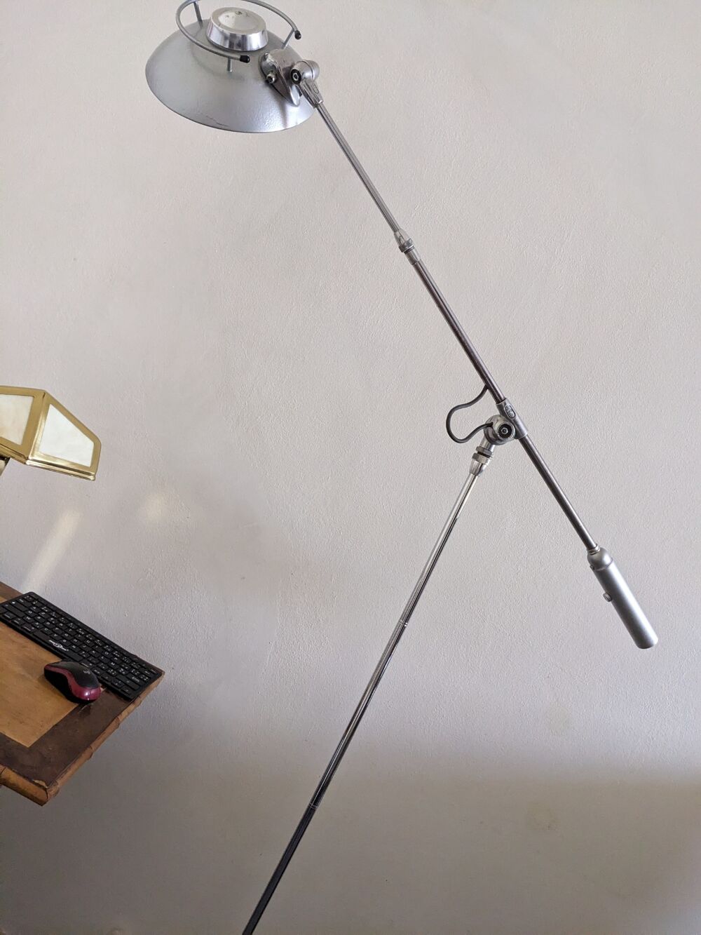 GRAND LAMPADAIRE d'atelier Ferdinand SOLER design industriel Décoration
