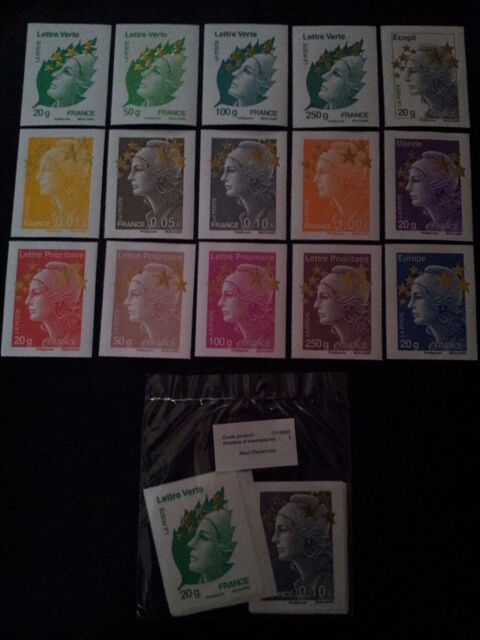 Timbres Marianne de l'Europe 50 Angers (49)