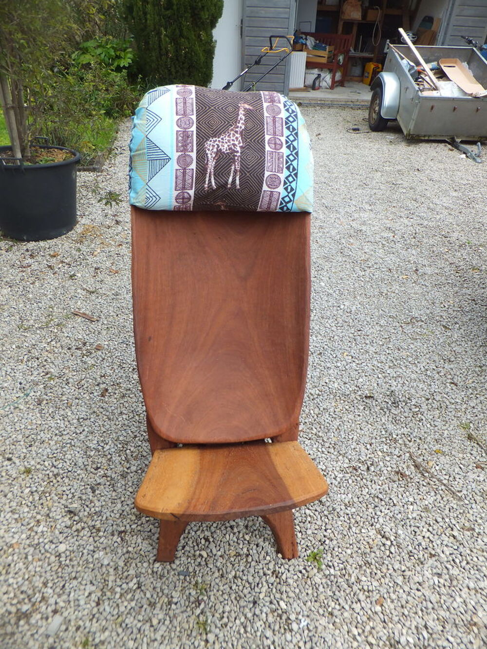 fauteuil africain en bois massif Meubles